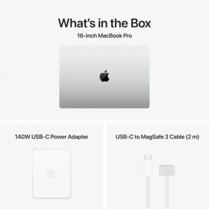 Apple Macbook Pro 16" MGE94 Apple M5 Max Chip, 18 core CPU & 40 core GPU, 48GB Memory, 2TB SSD, 16" Liquid Retina Display, mac OS, Silver
